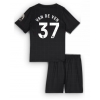 Maglie da calcio Tottenham Hotspur Micky van de Ven #37 Seconda Maglia Bambino 2025-26 Manica Corta (+ Pantaloni corti)